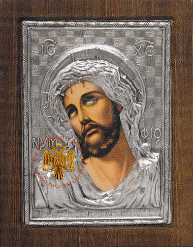 Christ the Bridegroom Silver Plated Icon